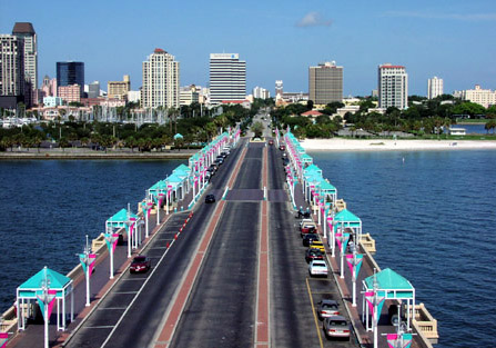 Downtown St. Pete, from The Pier; Actual size=240 pixels wide